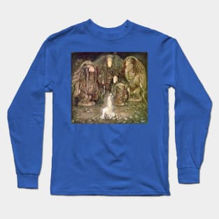 Princess and Troll Suitors - John Bauer Long Sleeve T-Shirt